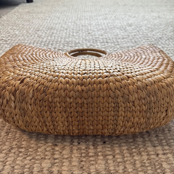 Large straw tote / purse - Picture 3 of 6